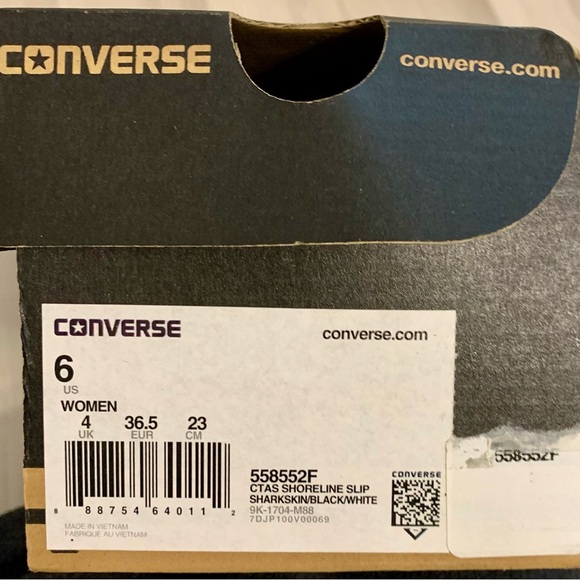 Converse sneakers low top shoreline black blue white 6 7.5 - Picture 7 of 7
